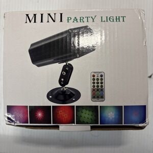 Mini Party Light, Strobe, Sound Activated With Remote